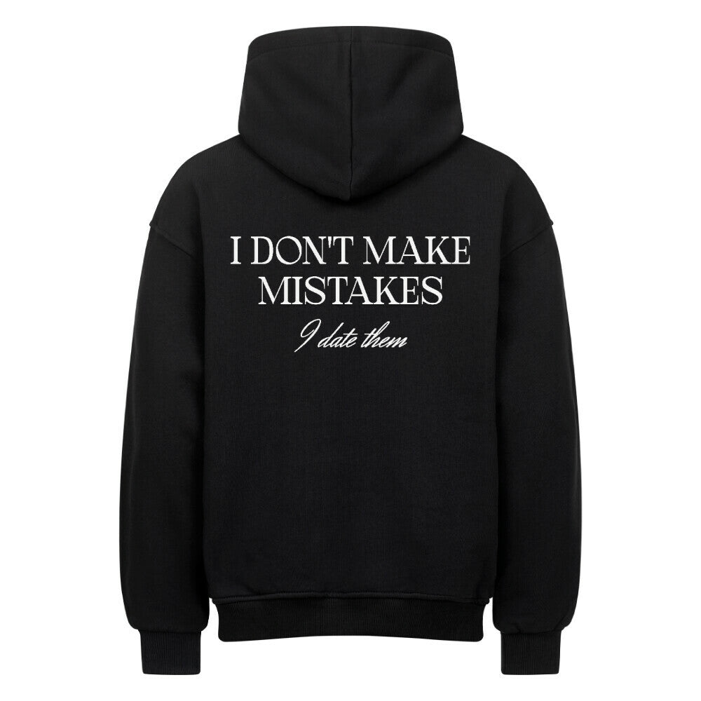 Mistakes - Heavy Oversized Backprint Hoodie Hoodie XS Schwarz Tattoo Fashion von inked-mafia.de. Dieses Teil gehört in jeden Kleiderschrank eines inked-rebels! Finde ideale Geschenke für Tätowierte, Tattoofans oder Tätowierer.
