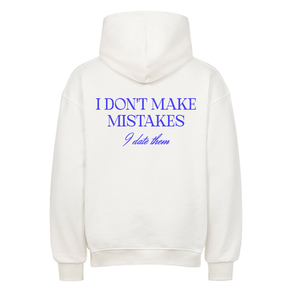 Mistakes - Heavy Oversized Backprint Hoodie Hoodie XS Weiß Tattoo Fashion von inked-mafia.de. Dieses Teil gehört in jeden Kleiderschrank eines inked-rebels! Finde ideale Geschenke für Tätowierte, Tattoofans oder Tätowierer.