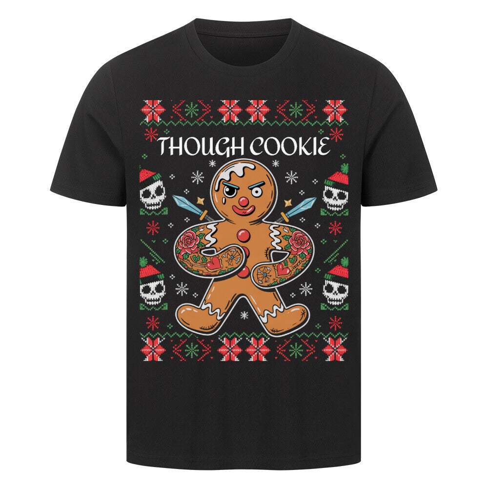 Though Cookie - Unisex Weihnachtsshirt T-Shirt S Schwarz Tattoo Fashion von inked-mafia.de. Dieses Teil gehört in jeden Kleiderschrank eines inked-rebels! Finde ideale Geschenke für Tätowierte, Tattoofans oder Tätowierer.