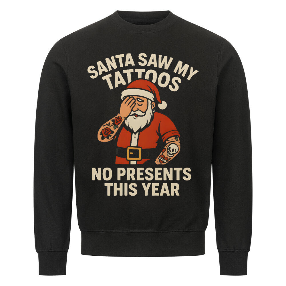 No Presents - Unisex Weihnachtssweater Sweatshirt S Schwarz Tattoo Fashion von inked-mafia.de. Dieses Teil gehört in jeden Kleiderschrank eines inked-rebels! Finde ideale Geschenke für Tätowierte, Tattoofans oder Tätowierer.
