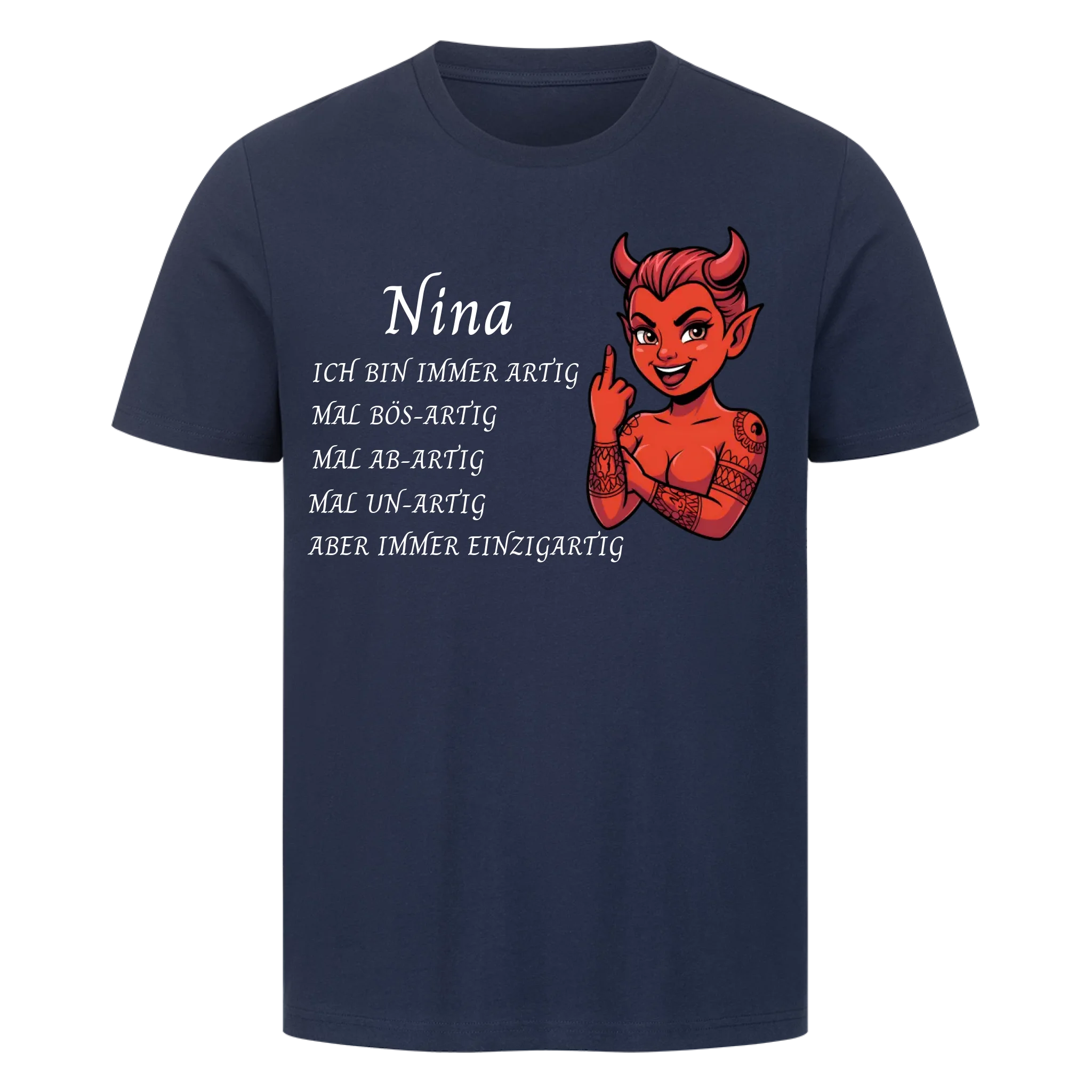 Artig - Premium Shirt (personalisierbar) Customizer Tattoo Fashion von inked-mafia.de. Dieses Teil gehört in jeden Kleiderschrank eines inked-rebels! Finde ideale Geschenke für Tätowierte, Tattoofans oder Tätowierer.