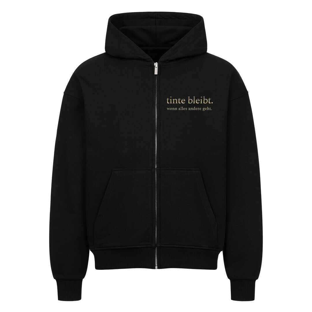 tinte bleibt. - Heavy Oversized Zipper Hoodie S Schwarz Tattoo Fashion von inked-mafia.de. Dieses Teil gehört in jeden Kleiderschrank eines inked-rebels! Finde ideale Geschenke für Tätowierte, Tattoofans oder Tätowierer.