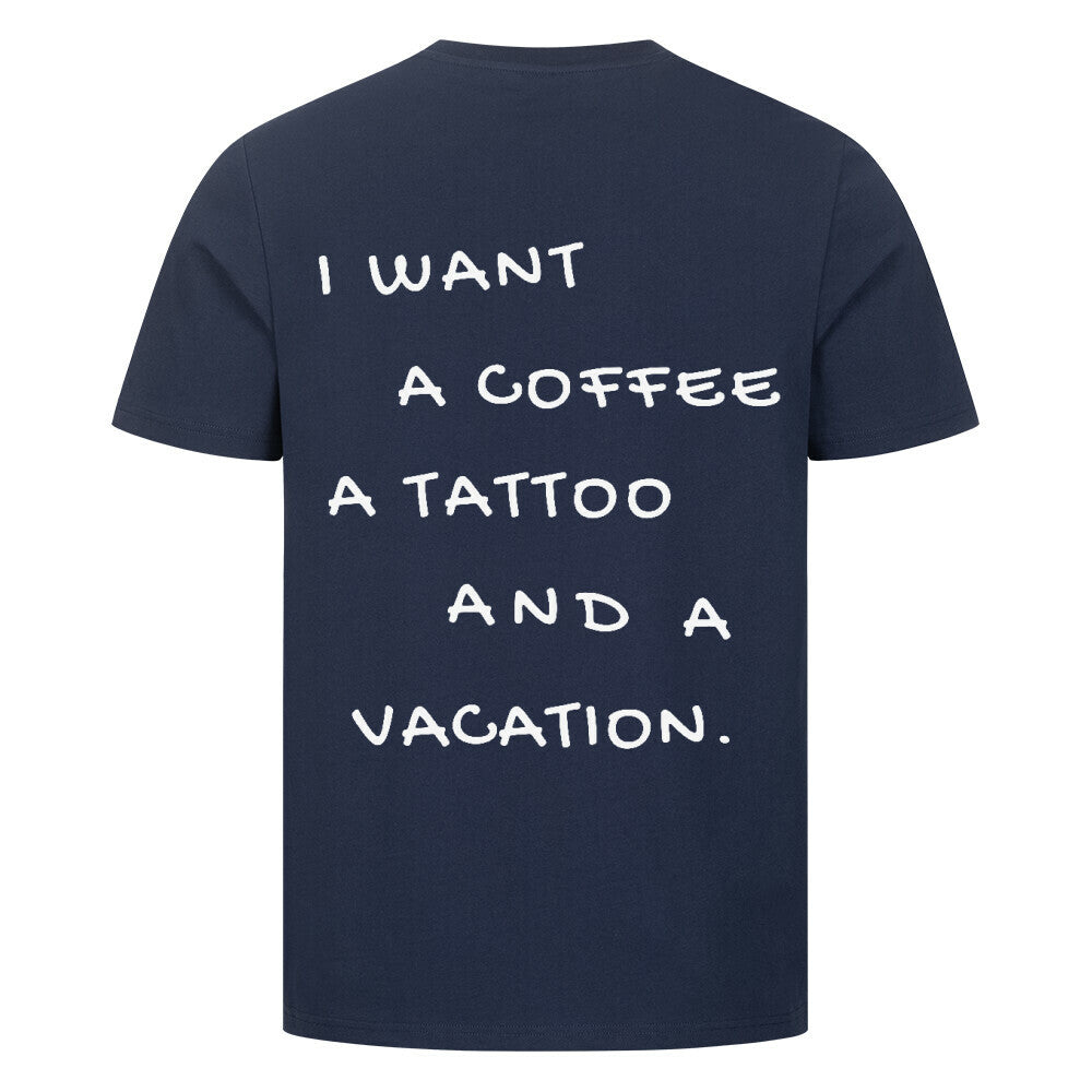 Vacation - Premium Backprint Shirt T-Shirt S French Navy Tattoo Fashion von inked-mafia.de. Dieses Teil gehört in jeden Kleiderschrank eines inked-rebels! Finde ideale Geschenke für Tätowierte, Tattoofans oder Tätowierer.