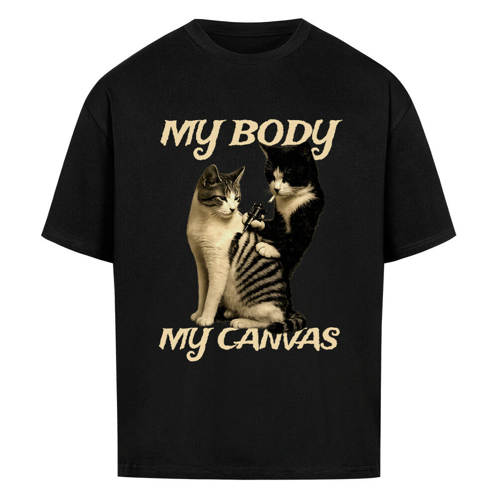 Canvas - Heavy Oversized Shirt T-Shirt XS Schwarz Tattoo Fashion von inked-mafia.de. Dieses Teil gehört in jeden Kleiderschrank eines inked-rebels! Finde ideale Geschenke für Tätowierte, Tattoofans oder Tätowierer.
