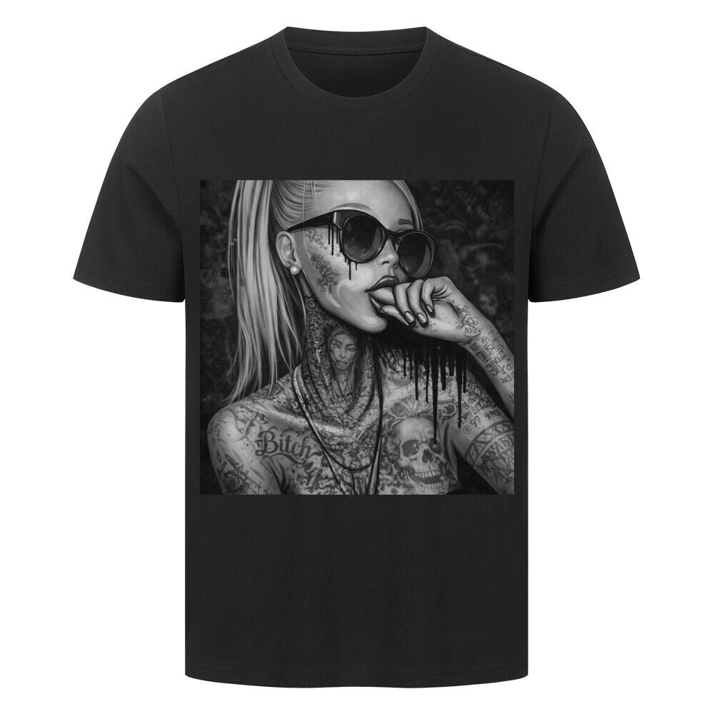 Black&Grey Barbie Girl - Premium Shirt T-Shirt S Schwarz Tattoo Fashion von inked-mafia.de. Dieses Teil gehört in jeden Kleiderschrank eines inked-rebels! Finde ideale Geschenke für Tätowierte, Tattoofans oder Tätowierer.