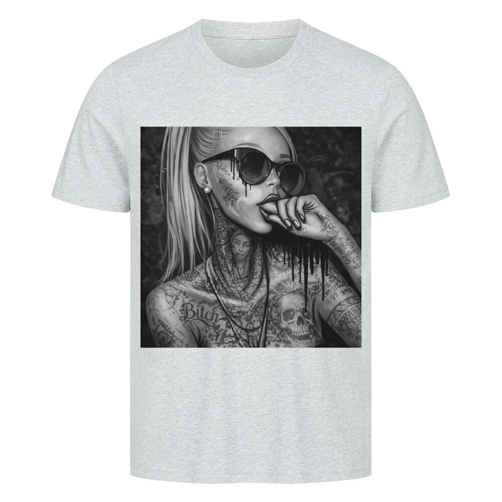Black&Grey Barbie Girl - Premium Shirt T-Shirt S Grau Tattoo Fashion von inked-mafia.de. Dieses Teil gehört in jeden Kleiderschrank eines inked-rebels! Finde ideale Geschenke für Tätowierte, Tattoofans oder Tätowierer.