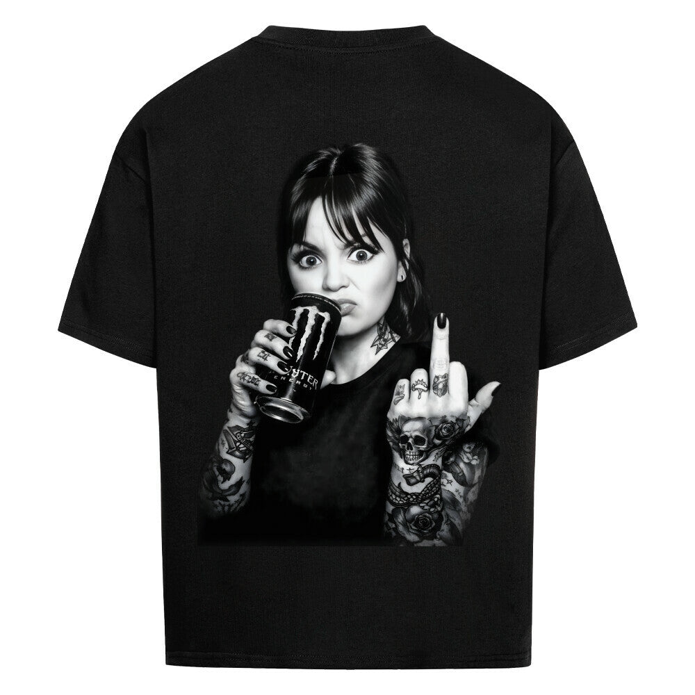 Mood - Heavy Oversized Backprint Shirt T-Shirt XS Schwarz Tattoo Fashion von inked-mafia.de. Dieses Teil gehört in jeden Kleiderschrank eines inked-rebels! Finde ideale Geschenke für Tätowierte, Tattoofans oder Tätowierer.