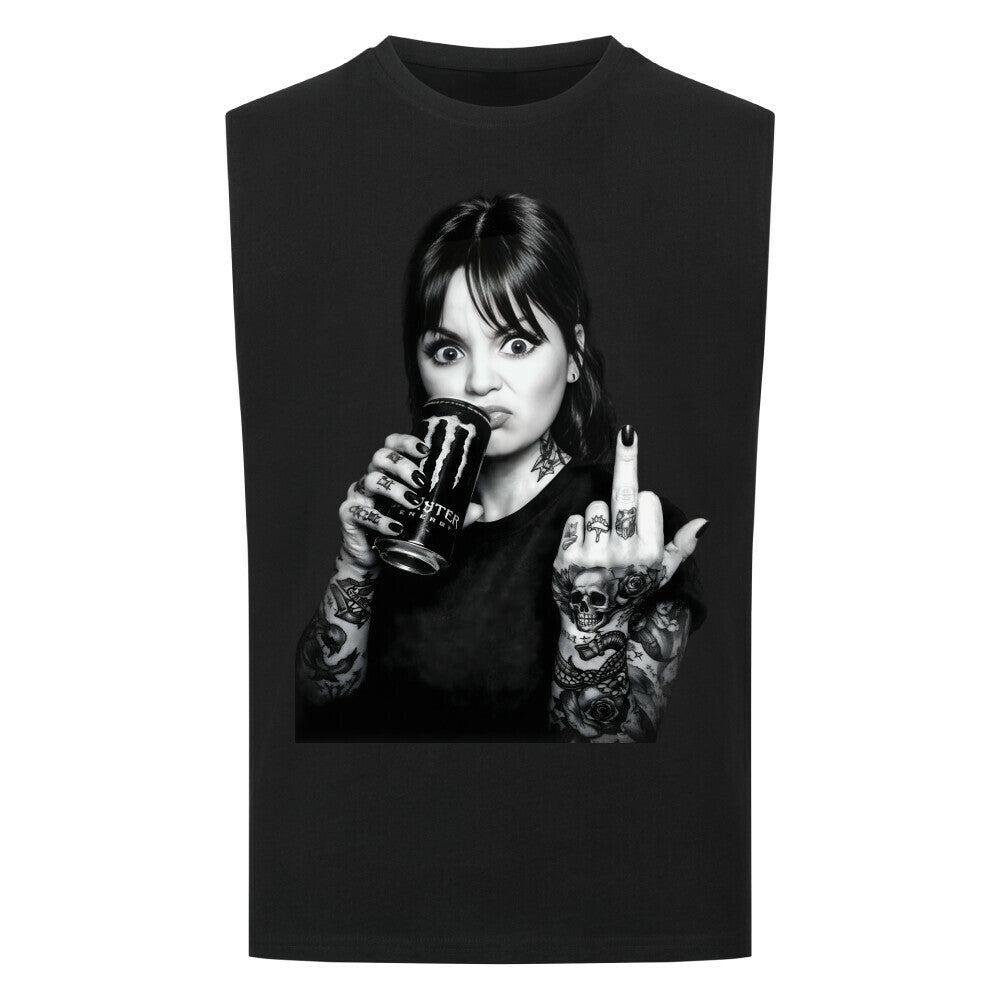 Mood - Sleeveless Oversized Shirt T-Shirt S Schwarz Tattoo Fashion von inked-mafia.de. Dieses Teil gehört in jeden Kleiderschrank eines inked-rebels! Finde ideale Geschenke für Tätowierte, Tattoofans oder Tätowierer.