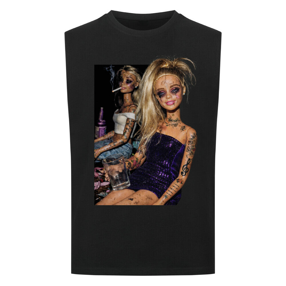 Escalation - Sleeveless Oversized Shirt T-Shirt S Schwarz Tattoo Fashion von inked-mafia.de. Dieses Teil gehört in jeden Kleiderschrank eines inked-rebels! Finde ideale Geschenke für Tätowierte, Tattoofans oder Tätowierer.