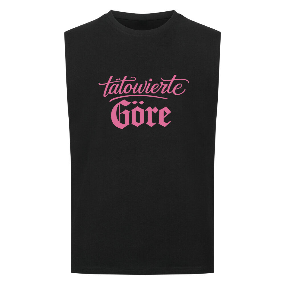 Göre - Sleeveless Oversized Shirt T-Shirt S Schwarz Tattoo Fashion von inked-mafia.de. Dieses Teil gehört in jeden Kleiderschrank eines inked-rebels! Finde ideale Geschenke für Tätowierte, Tattoofans oder Tätowierer.