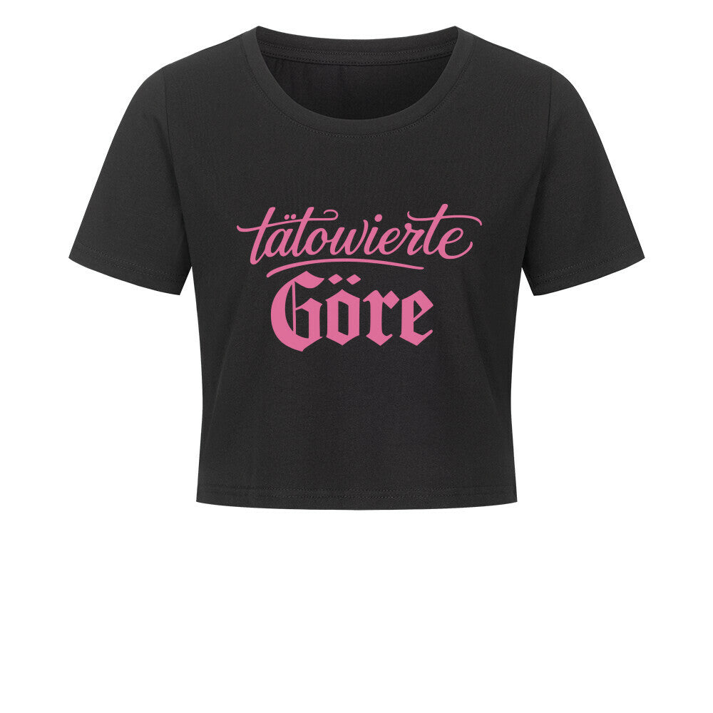 Göre - Damen Crop Top T-Shirt XS Schwarz Tattoo Fashion von inked-mafia.de. Dieses Teil gehört in jeden Kleiderschrank eines inked-rebels! Finde ideale Geschenke für Tätowierte, Tattoofans oder Tätowierer.