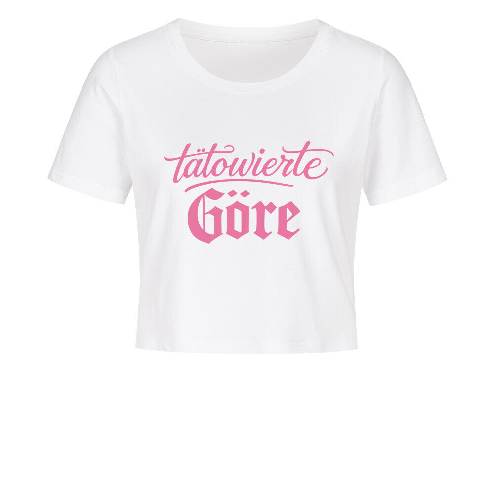 Göre - Damen Crop Top T-Shirt XS Weiß Tattoo Fashion von inked-mafia.de. Dieses Teil gehört in jeden Kleiderschrank eines inked-rebels! Finde ideale Geschenke für Tätowierte, Tattoofans oder Tätowierer.