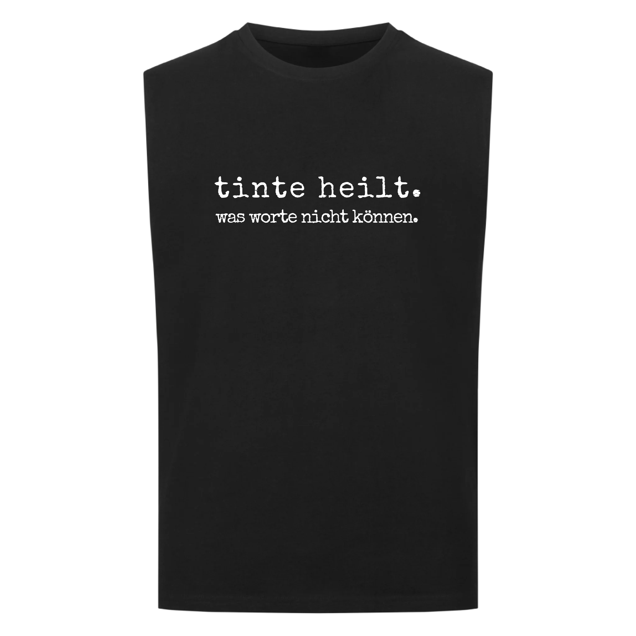 tinte heilt. - Sleevless Oversized Shirt (personalisierbar) Customizer Sleeveless Oversized Shirt Schwarz S Tattoo Fashion von inked-mafia.de. Dieses Teil gehört in jeden Kleiderschrank eines inked-rebels! Finde ideale Geschenke für Tätowierte, Tattoofans oder Tätowierer.