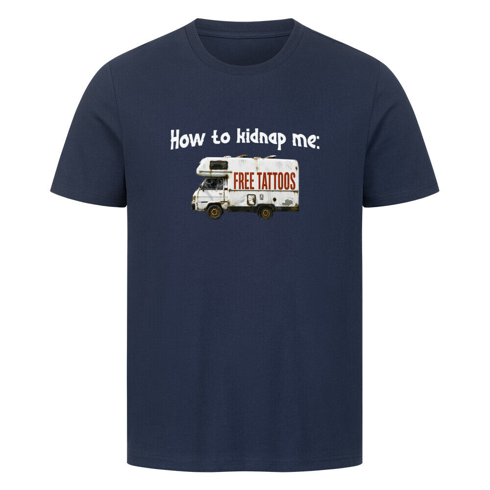 Kidnap - Premium Shirt T-Shirt S Navy Blue Tattoo Fashion von inked-mafia.de. Dieses Teil gehört in jeden Kleiderschrank eines inked-rebels! Finde ideale Geschenke für Tätowierte, Tattoofans oder Tätowierer.
