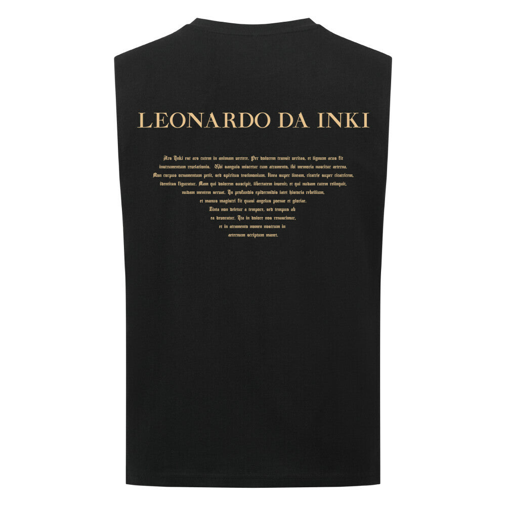 Da Inki - Sleeveless Oversized Shirt T-Shirt Front- und Backprint S Schwarz Tattoo Fashion von inked-mafia.de. Dieses Teil gehört in jeden Kleiderschrank eines inked-rebels! Finde ideale Geschenke für Tätowierte, Tattoofans oder Tätowierer.