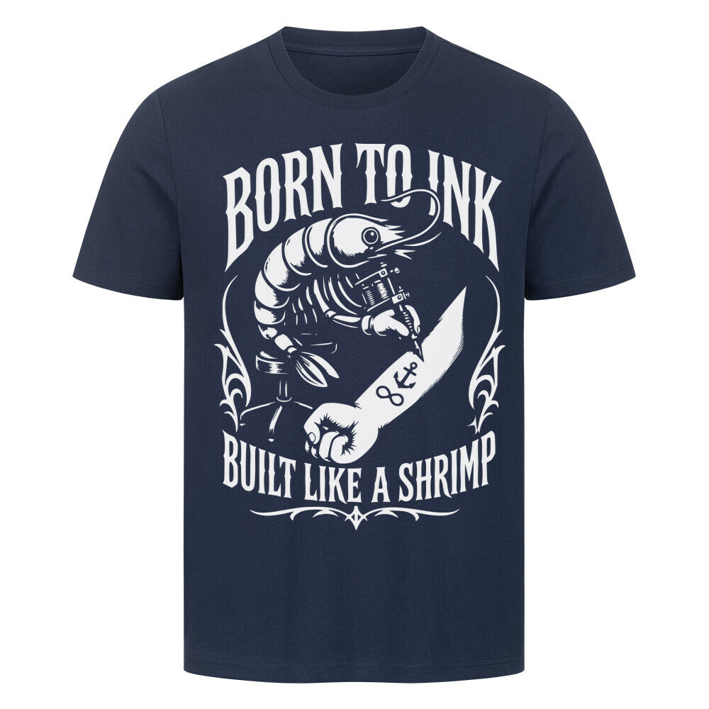 Shrimp - Premium Shirt T-Shirt S Navy Blue Tattoo Fashion von inked-mafia.de. Dieses Teil gehört in jeden Kleiderschrank eines inked-rebels! Finde ideale Geschenke für Tätowierte, Tattoofans oder Tätowierer.