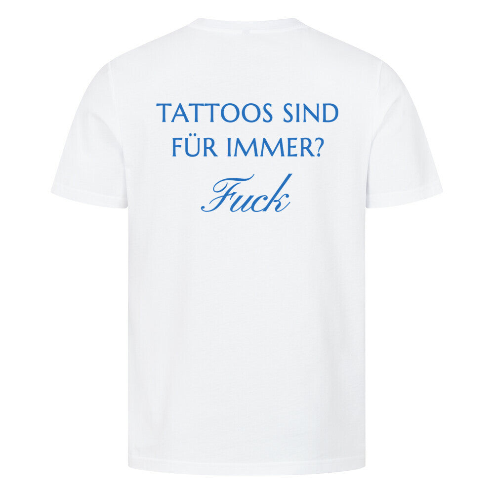 Fuck - Premium Backprint Shirt T-Shirt S Weiß Tattoo Fashion von inked-mafia.de. Dieses Teil gehört in jeden Kleiderschrank eines inked-rebels! Finde ideale Geschenke für Tätowierte, Tattoofans oder Tätowierer.