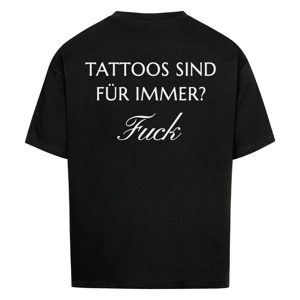 Fuck - Heavy Oversized Backprint Shirt T-Shirt XS Schwarz Tattoo Fashion von inked-mafia.de. Dieses Teil gehört in jeden Kleiderschrank eines inked-rebels! Finde ideale Geschenke für Tätowierte, Tattoofans oder Tätowierer.