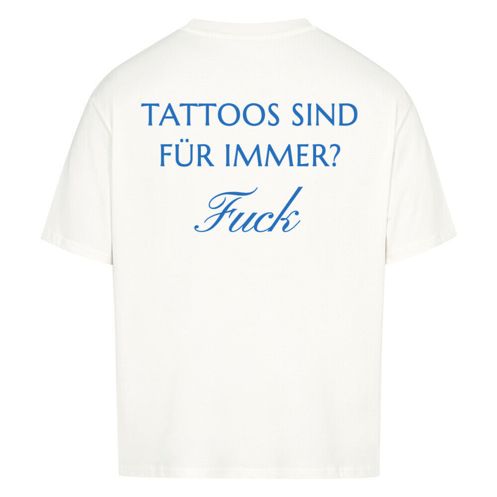 Fuck - Heavy Oversized Backprint Shirt T-Shirt XS Weiß Tattoo Fashion von inked-mafia.de. Dieses Teil gehört in jeden Kleiderschrank eines inked-rebels! Finde ideale Geschenke für Tätowierte, Tattoofans oder Tätowierer.