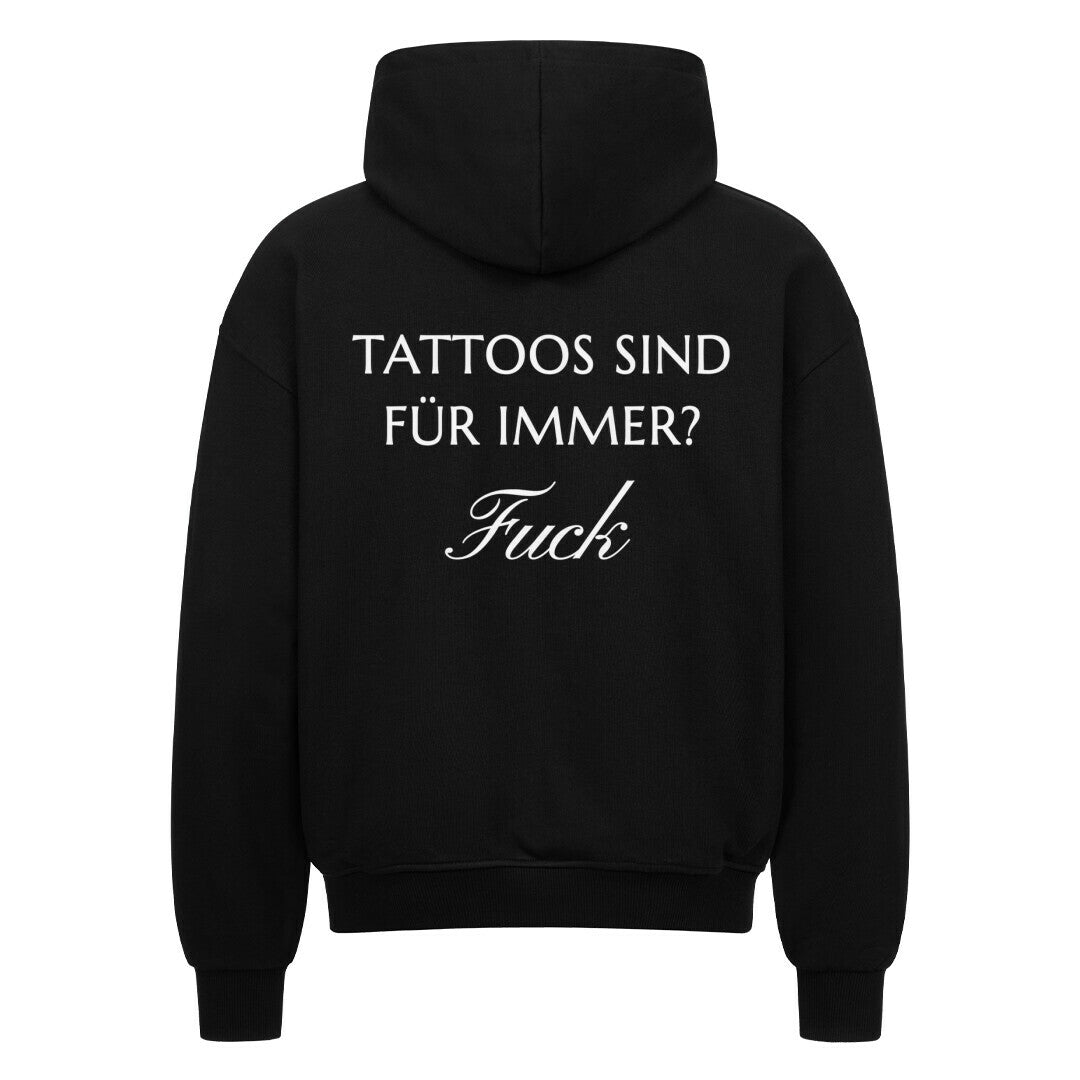 Fuck - Heavy Oversized Backprint Zipper Hoodie S Schwarz Tattoo Fashion von inked-mafia.de. Dieses Teil gehört in jeden Kleiderschrank eines inked-rebels! Finde ideale Geschenke für Tätowierte, Tattoofans oder Tätowierer.