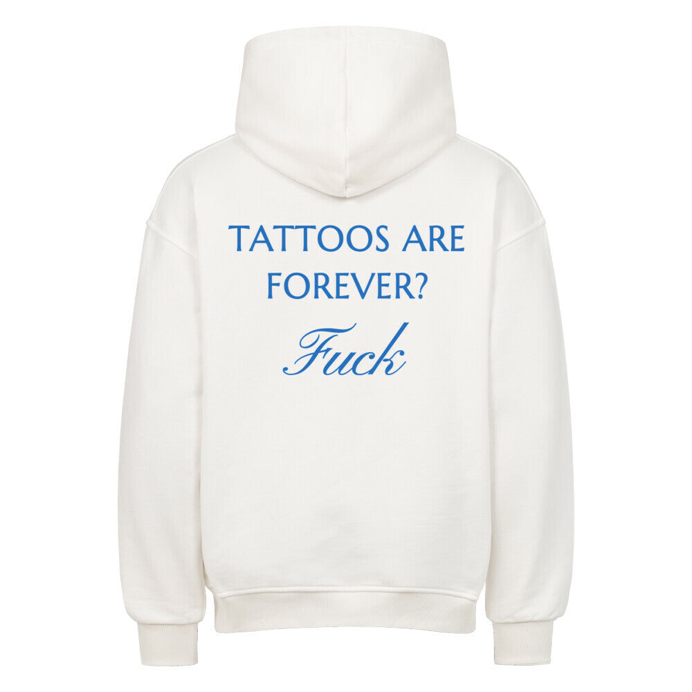 Fuck - Heavy Oversized Backprint Hoodie Hoodie XS Weiß Tattoo Fashion von inked-mafia.de. Dieses Teil gehört in jeden Kleiderschrank eines inked-rebels! Finde ideale Geschenke für Tätowierte, Tattoofans oder Tätowierer.
