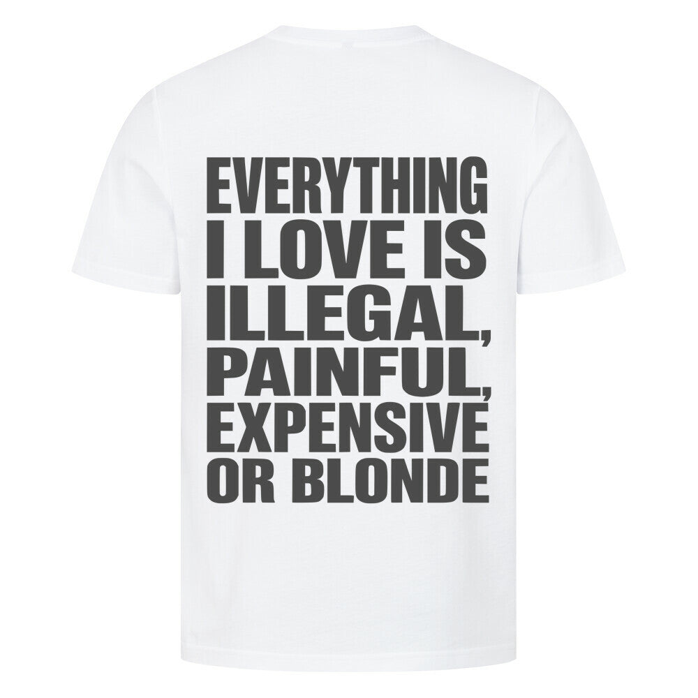 Illegal - Premium Backprint Shirt T-Shirt S Weiß Tattoo Fashion von inked-mafia.de. Dieses Teil gehört in jeden Kleiderschrank eines inked-rebels! Finde ideale Geschenke für Tätowierte, Tattoofans oder Tätowierer.