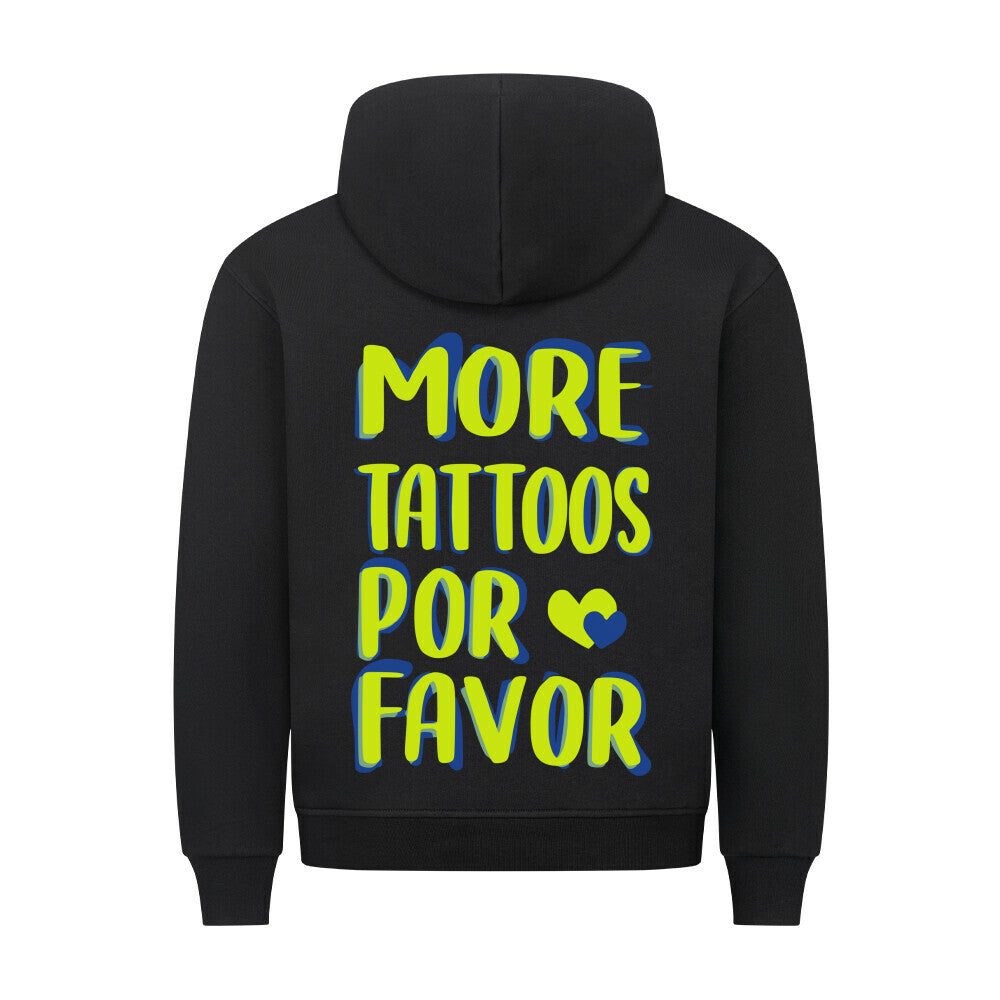 More Tattoos - Backprint Hoodie Hoodie S Schwarz Tattoo Fashion von inked-mafia.de. Dieses Teil gehört in jeden Kleiderschrank eines inked-rebels! Finde ideale Geschenke für Tätowierte, Tattoofans oder Tätowierer.