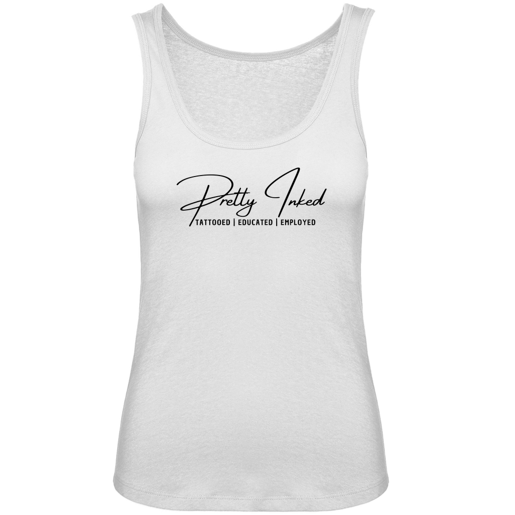 Pretty Inked - Damen Tank Top Clothes  Weiß XS  Tattoo Fashion von inked-mafia.de. Dieses Teil gehört in jeden Kleiderschrank eines inked-rebels! Finde ideale Geschenke für Tätowierte, Tattoofans oder Tätowierer.