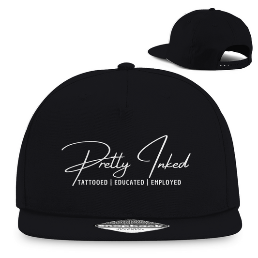 Pretty Inked - Snapback Cap Accessories  Schwarz   Tattoo Fashion von inked-mafia.de. Dieses Teil gehört in jeden Kleiderschrank eines inked-rebels! Finde ideale Geschenke für Tätowierte, Tattoofans oder Tätowierer.