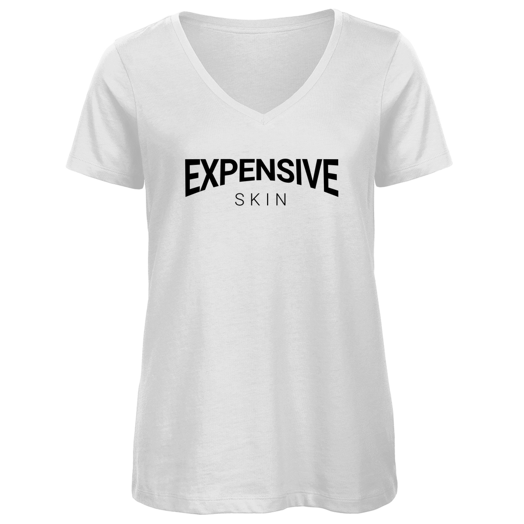 Expensive Skin - Damen Shirt Clothes Weiß XS Tattoo Fashion von inked-mafia.de. Dieses Teil gehört in jeden Kleiderschrank eines inked-rebels! Finde ideale Geschenke für Tätowierte, Tattoofans oder Tätowierer.