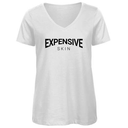 Expensive Skin - Damen Shirt Clothes Weiß XS Tattoo Fashion von inked-mafia.de. Dieses Teil gehört in jeden Kleiderschrank eines inked-rebels! Finde ideale Geschenke für Tätowierte, Tattoofans oder Tätowierer.