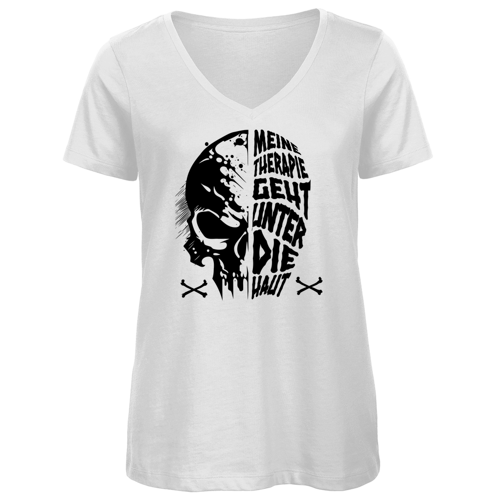 Unter die Haut - Damen Shirt Clothes  Weiß XS  Tattoo Fashion von inked-mafia.de. Dieses Teil gehört in jeden Kleiderschrank eines inked-rebels! Finde ideale Geschenke für Tätowierte, Tattoofans oder Tätowierer.