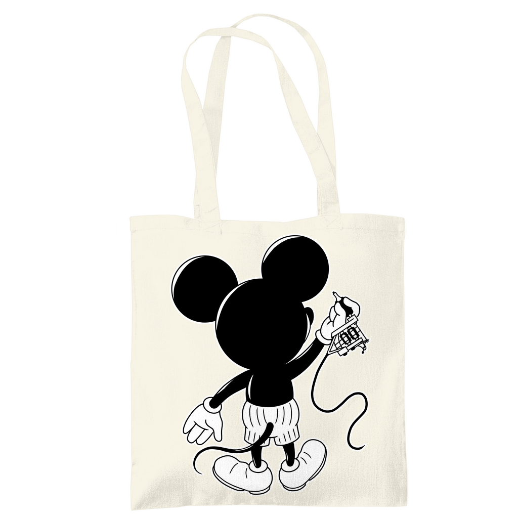 Inking Mouse - Jutebeutel Accessories Beige Tattoo Fashion von inked-mafia.de. Dieses Teil gehört in jeden Kleiderschrank eines inked-rebels! Finde ideale Geschenke für Tätowierte, Tattoofans oder Tätowierer.