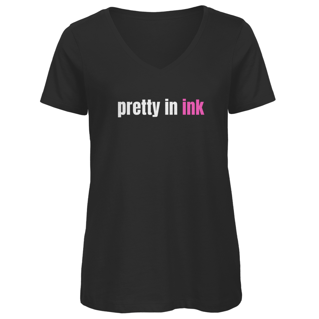 Pretty in ink - Damen Shirt Clothes  Schwarz XS  Tattoo Fashion von inked-mafia.de. Dieses Teil gehört in jeden Kleiderschrank eines inked-rebels! Finde ideale Geschenke für Tätowierte, Tattoofans oder Tätowierer.