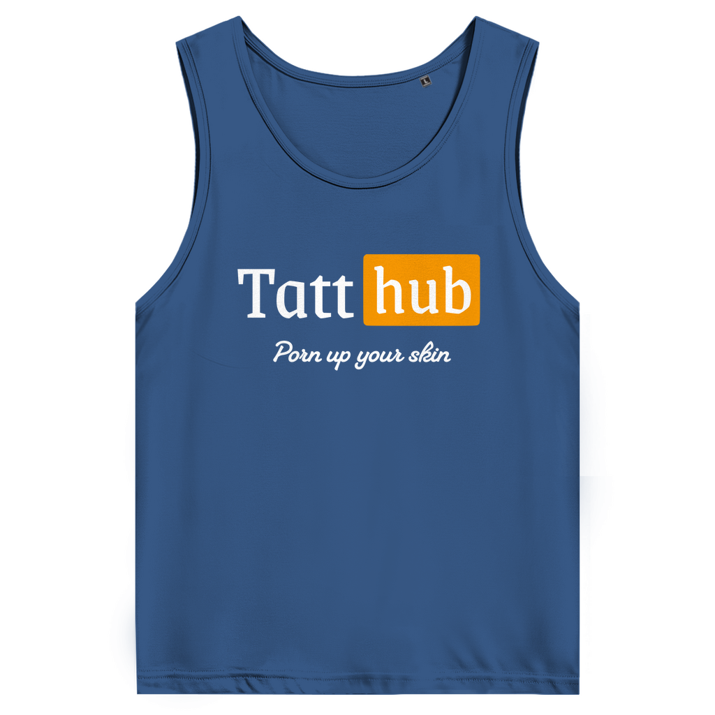 TattHub - Herren Tank Top Clothes Navy Blue S Tattoo Fashion von inked-mafia.de. Dieses Teil gehört in jeden Kleiderschrank eines inked-rebels! Finde ideale Geschenke für Tätowierte, Tattoofans oder Tätowierer.
