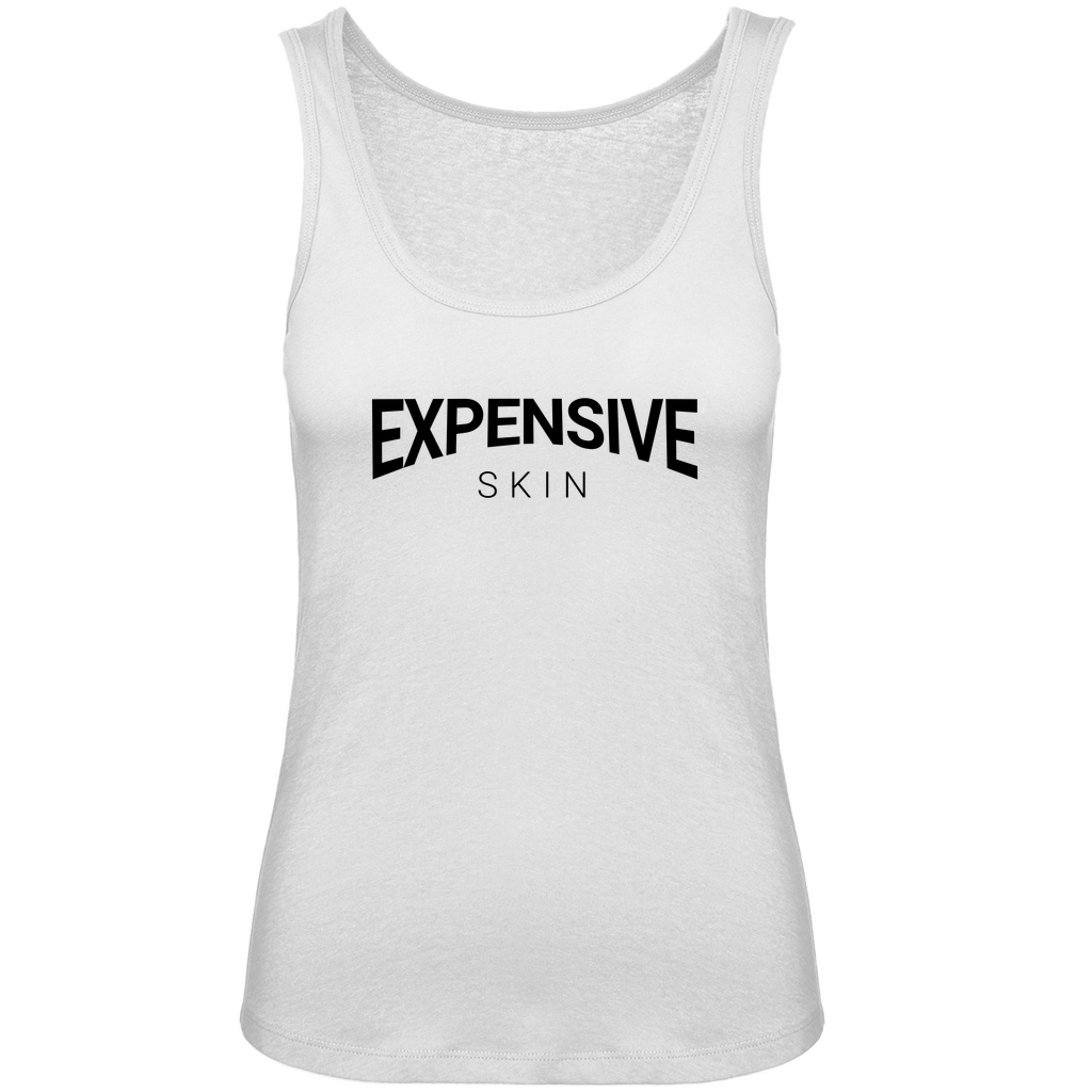 Expensive Skin - Damen Tank Top Clothes Weiß XS Tattoo Fashion von inked-mafia.de. Dieses Teil gehört in jeden Kleiderschrank eines inked-rebels! Finde ideale Geschenke für Tätowierte, Tattoofans oder Tätowierer.