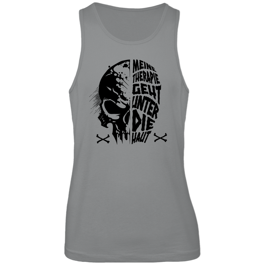 Unter die Haut - Herren Tank Top Clothes  Grau S  Tattoo Fashion von inked-mafia.de. Dieses Teil gehört in jeden Kleiderschrank eines inked-rebels! Finde ideale Geschenke für Tätowierte, Tattoofans oder Tätowierer.