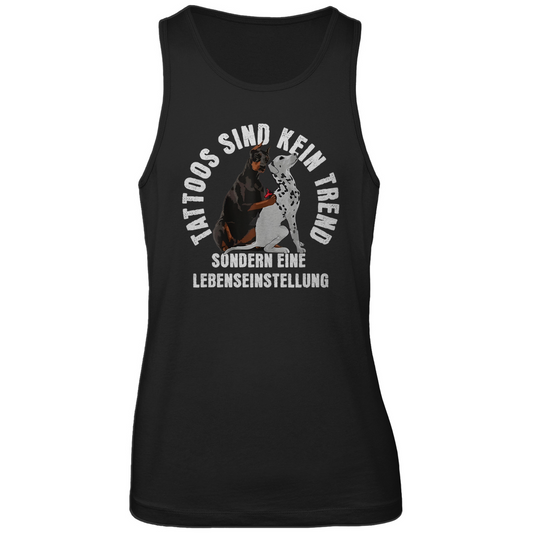 Lebenseinstellung - Herren Tank Top Clothes  Schwarz S  Tattoo Fashion von inked-mafia.de. Dieses Teil gehört in jeden Kleiderschrank eines inked-rebels! Finde ideale Geschenke für Tätowierte, Tattoofans oder Tätowierer.