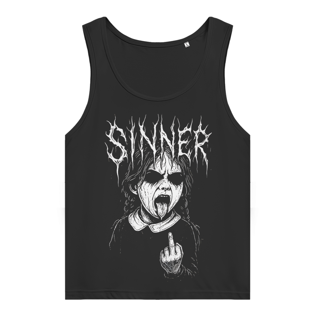 Sinner - Damen Tank Top Clothes Schwarz XS Tattoo Fashion von inked-mafia.de. Dieses Teil gehört in jeden Kleiderschrank eines inked-rebels! Finde ideale Geschenke für Tätowierte, Tattoofans oder Tätowierer.
