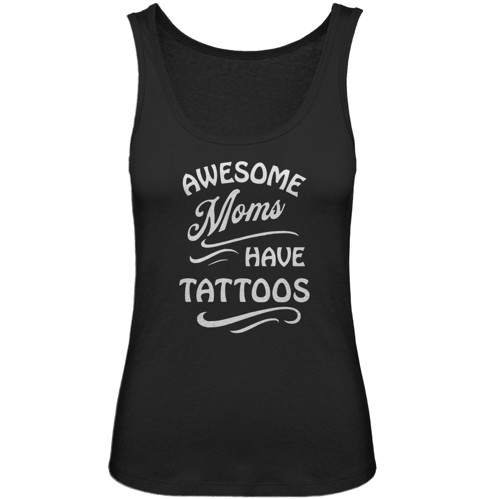 Awesome Moms - Damen Tank Top Clothes Schwarz XS Tattoo Fashion von inked-mafia.de. Dieses Teil gehört in jeden Kleiderschrank eines inked-rebels! Finde ideale Geschenke für Tätowierte, Tattoofans oder Tätowierer.