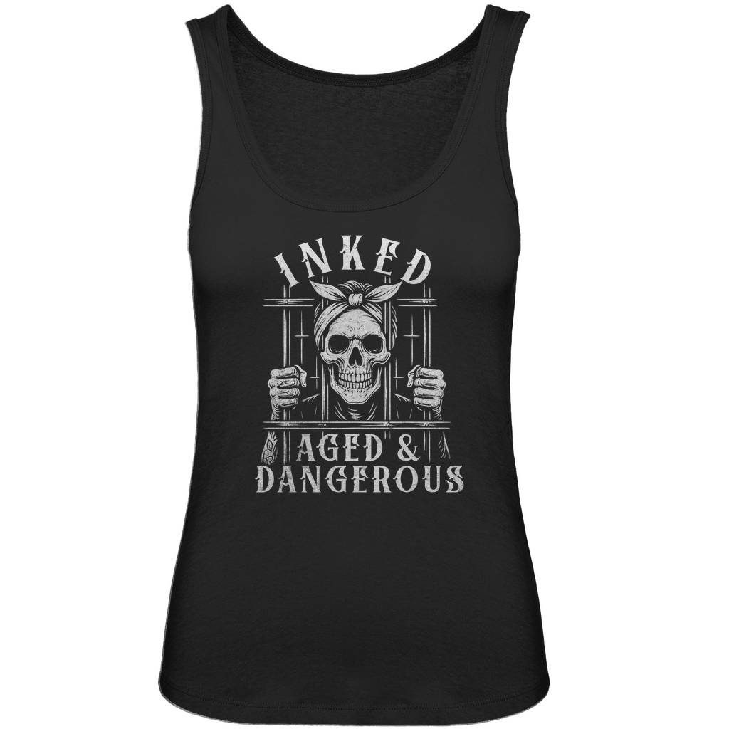Dangerous - Damen Tank Top Clothes Schwarz XS Tattoo Fashion von inked-mafia.de. Dieses Teil gehört in jeden Kleiderschrank eines inked-rebels! Finde ideale Geschenke für Tätowierte, Tattoofans oder Tätowierer.
