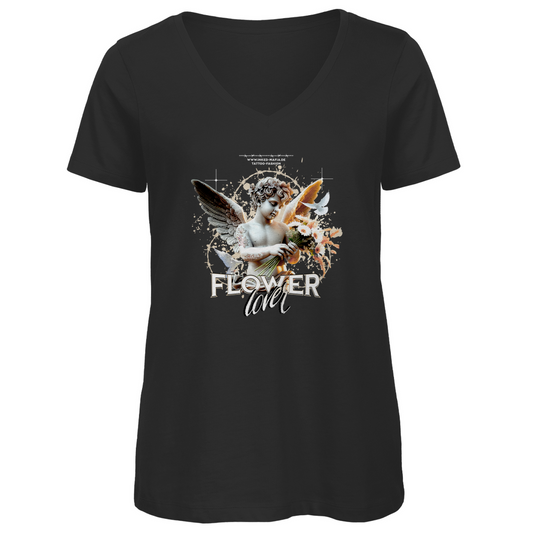 Flowerlover - Damen Shirt Clothes Schwarz XS Tattoo Fashion von inked-mafia.de. Dieses Teil gehört in jeden Kleiderschrank eines inked-rebels! Finde ideale Geschenke für Tätowierte, Tattoofans oder Tätowierer.