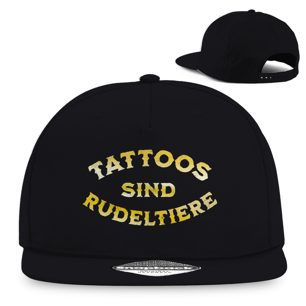 Rudeltiere - Snapback Cap Accessories  Schwarz   Tattoo Fashion von inked-mafia.de. Dieses Teil gehört in jeden Kleiderschrank eines inked-rebels! Finde ideale Geschenke für Tätowierte, Tattoofans oder Tätowierer.