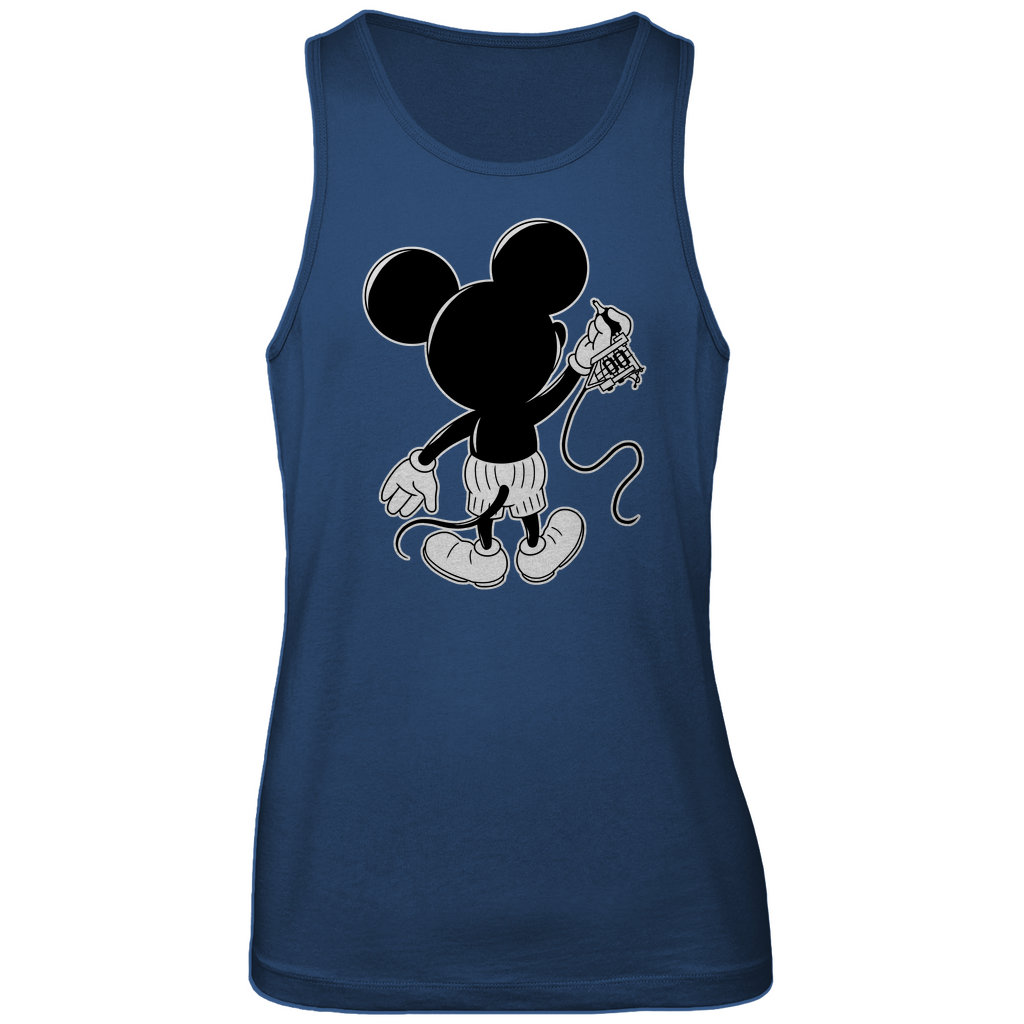 Inking Mouse - Herren Tank Top Clothes Navy Blue S Tattoo Fashion von inked-mafia.de. Dieses Teil gehört in jeden Kleiderschrank eines inked-rebels! Finde ideale Geschenke für Tätowierte, Tattoofans oder Tätowierer.