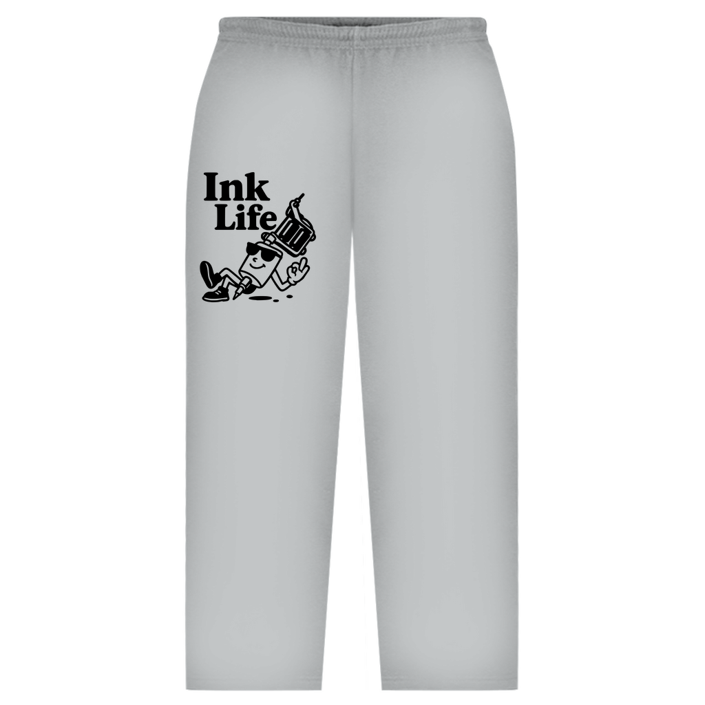 Ink Life - Oversized Sweatpants Clothes Grau S Tattoo Fashion von inked-mafia.de. Dieses Teil gehört in jeden Kleiderschrank eines inked-rebels! Finde ideale Geschenke für Tätowierte, Tattoofans oder Tätowierer.
