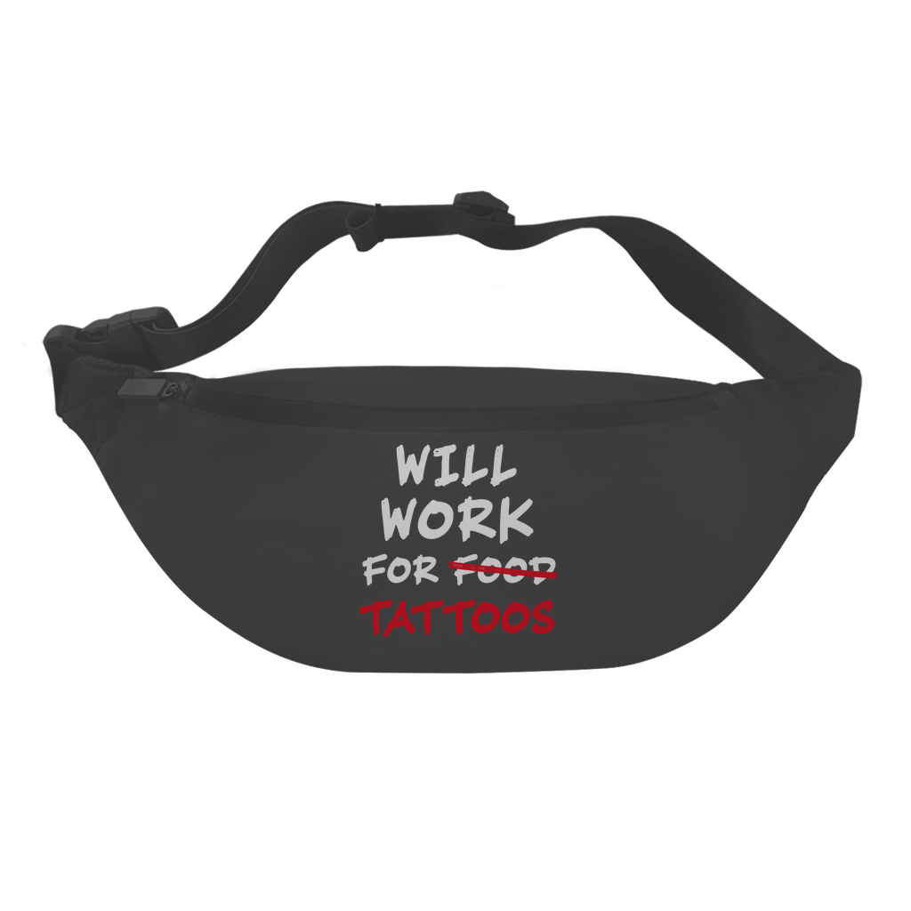 Food - Bauchtasche Accessories Schwarz Tattoo Fashion von inked-mafia.de. Dieses Teil gehört in jeden Kleiderschrank eines inked-rebels! Finde ideale Geschenke für Tätowierte, Tattoofans oder Tätowierer.