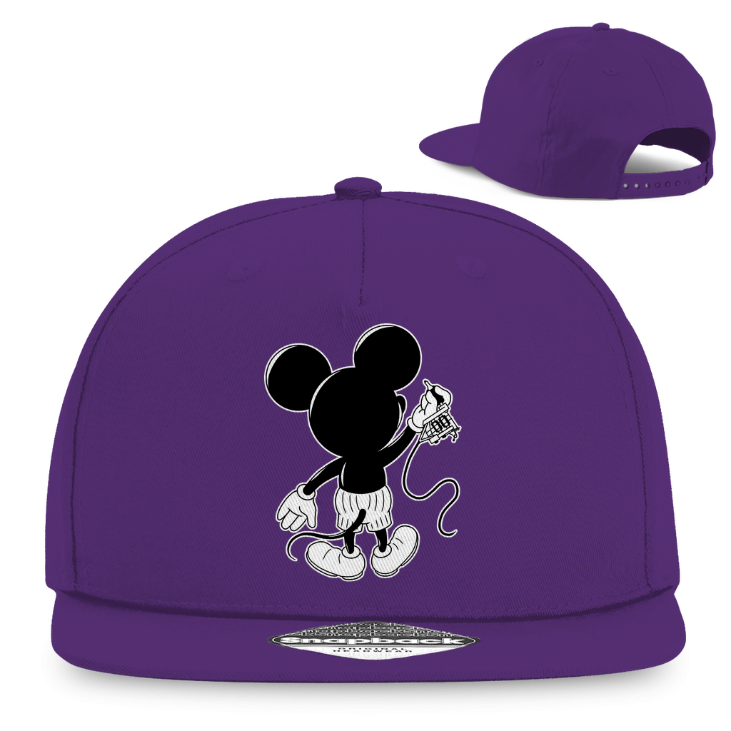 Inking Mouse - Snapback Cap Accessories  Lila   Tattoo Fashion von inked-mafia.de. Dieses Teil gehört in jeden Kleiderschrank eines inked-rebels! Finde ideale Geschenke für Tätowierte, Tattoofans oder Tätowierer.