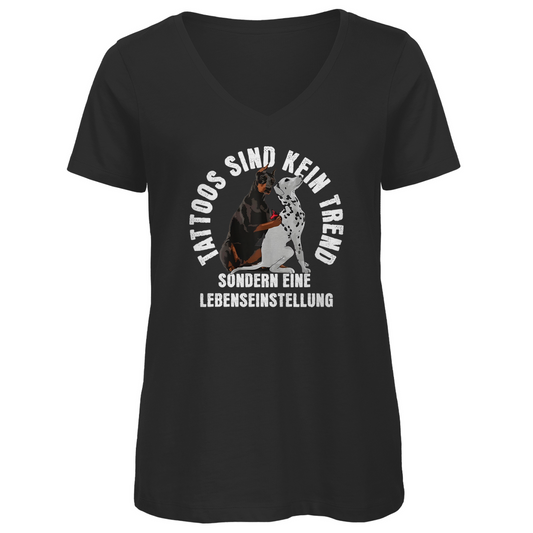 Lebenseinstellung - Damen Shirt Clothes  Schwarz XS  Tattoo Fashion von inked-mafia.de. Dieses Teil gehört in jeden Kleiderschrank eines inked-rebels! Finde ideale Geschenke für Tätowierte, Tattoofans oder Tätowierer.