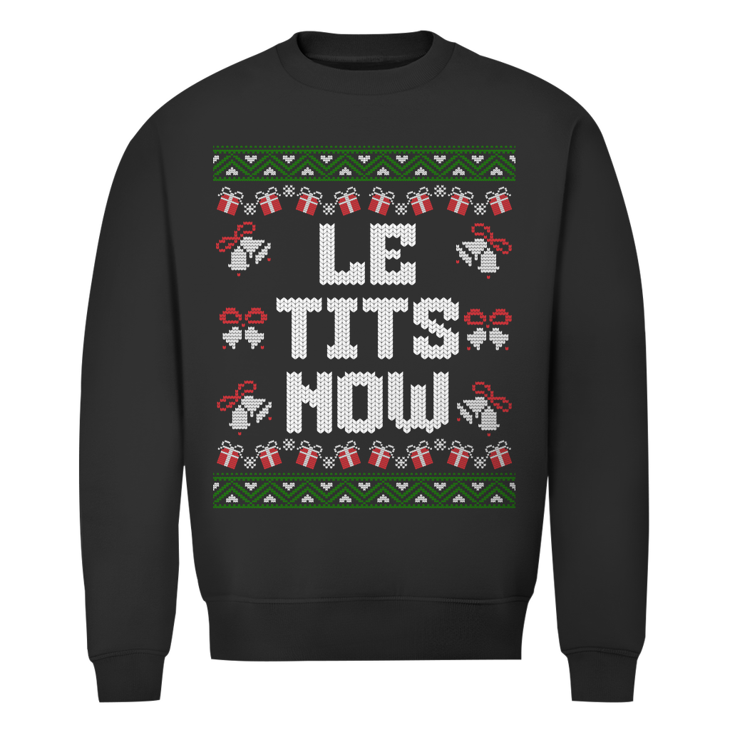 LETITSNOW - Unisex Weihnachtssweater Clothes Schwarz XS Tattoo Fashion von inked-mafia.de. Dieses Teil gehört in jeden Kleiderschrank eines inked-rebels! Finde ideale Geschenke für Tätowierte, Tattoofans oder Tätowierer.