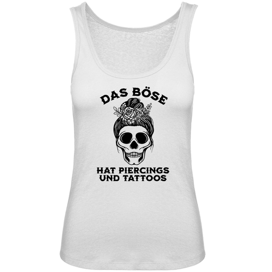 Das Böse - Damen Tank Top Clothes  Weiß XS  Tattoo Fashion von inked-mafia.de. Dieses Teil gehört in jeden Kleiderschrank eines inked-rebels! Finde ideale Geschenke für Tätowierte, Tattoofans oder Tätowierer.